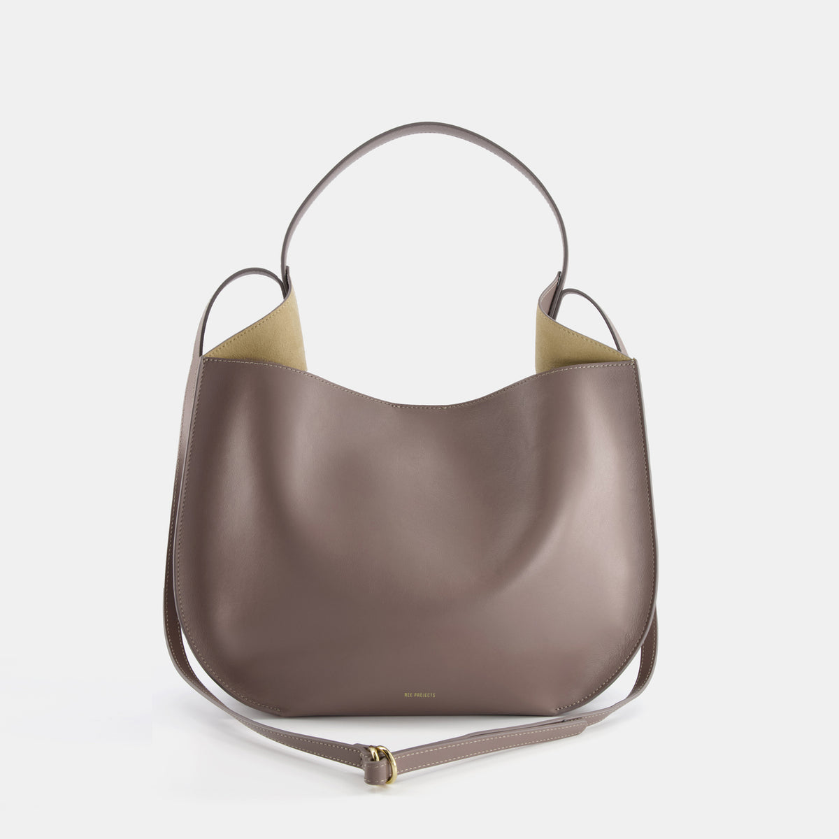 HELENE HOBO - SOFT CALF - ASH BROWN - ree-projects