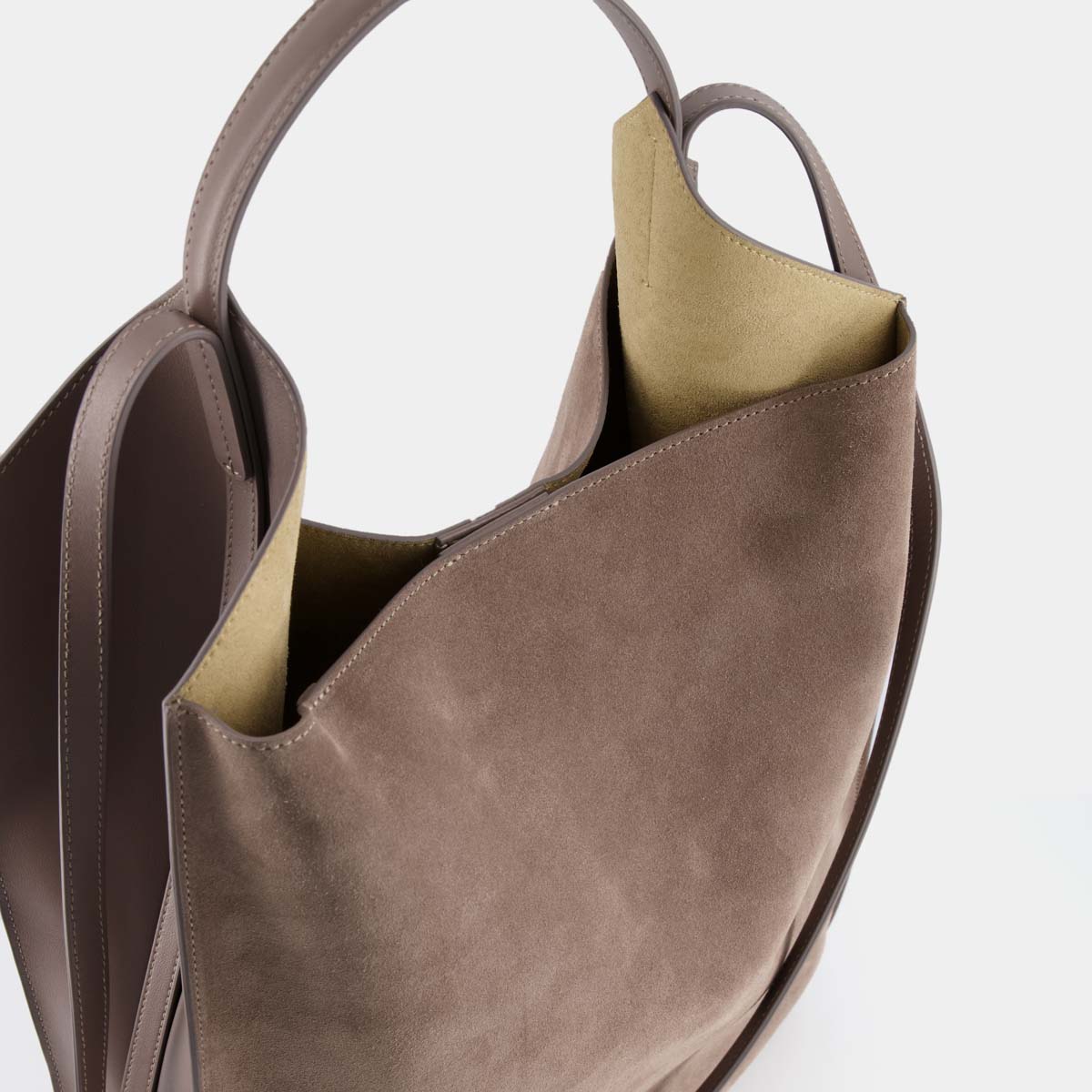 HELENE HOBO - SOFT CALF - ASH BROWN - ree-projects