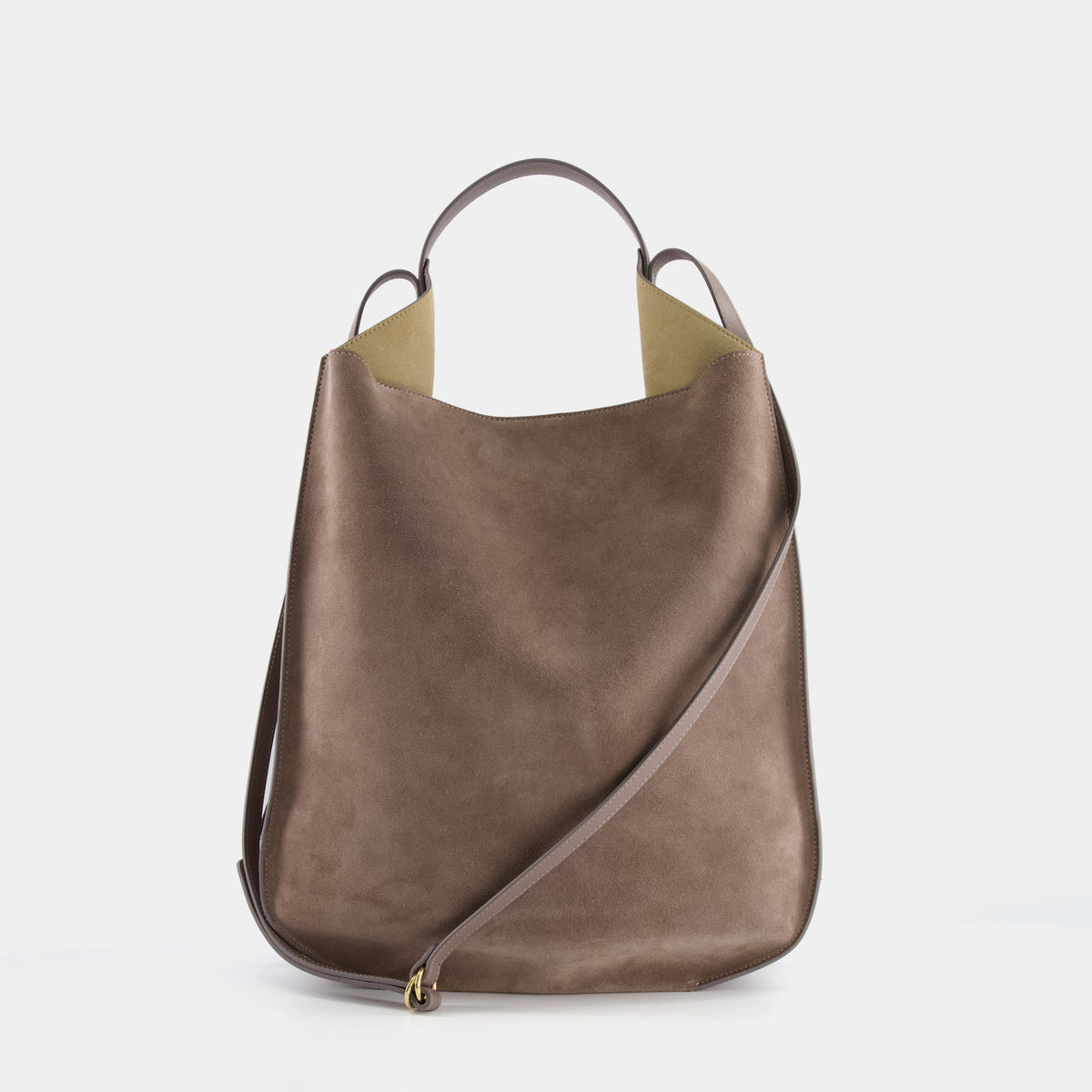 HELENE LARGE - SUEDE - ASH BROWN